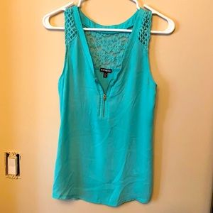 Express teal tank blouse